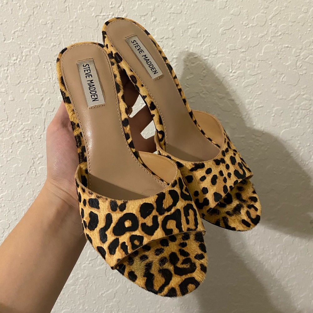 Leopard Steve Madden Heels